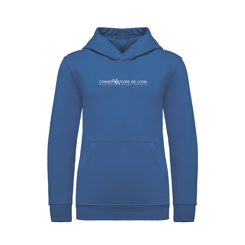 Hoodie bleu enfant_conservatoire de Lyon