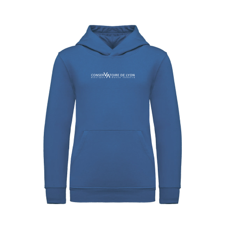 Hoodie bleu enfant_conservatoire de Lyon