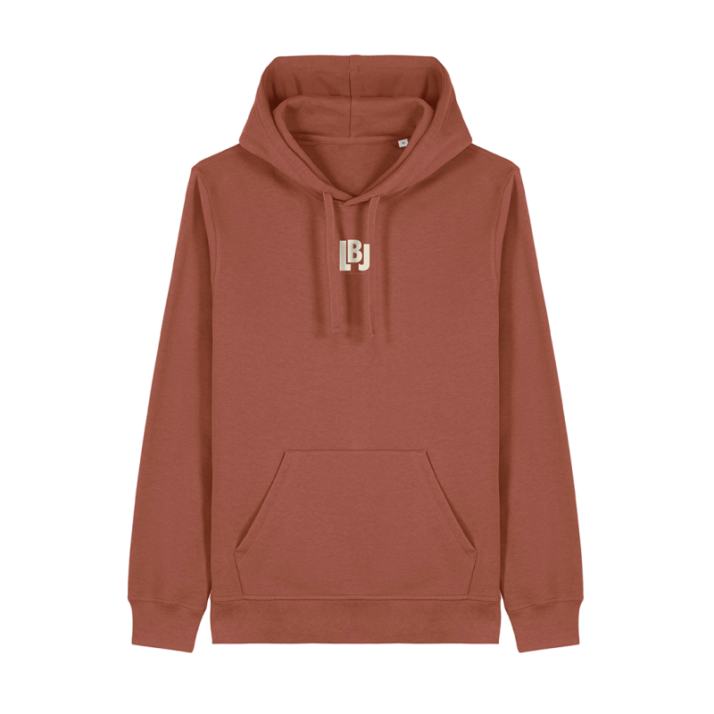 Hoodie “Les Belles Journées” – Orange brique