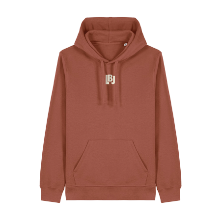 Hoodie “Les Belles Journées” – Orange brique
