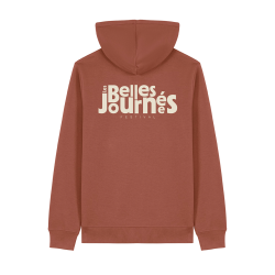 Hoodie “Les Belles Journées” – Orange brique