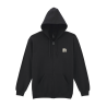 Hoodie zippé “Les Belles Journées” – Noir
