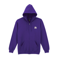 Hoodie zippé “Les Belles Journées” – Violet
