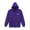 Hoodie zippé “Les Belles Journées” – Violet