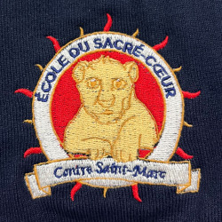 Sweat col rond “Sacré-Cœur” – Marine